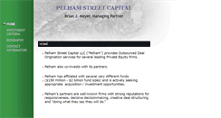 Desktop Screenshot of pelhamstreetcapital.com